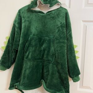 Cozy Green Dinosaur Hoodie